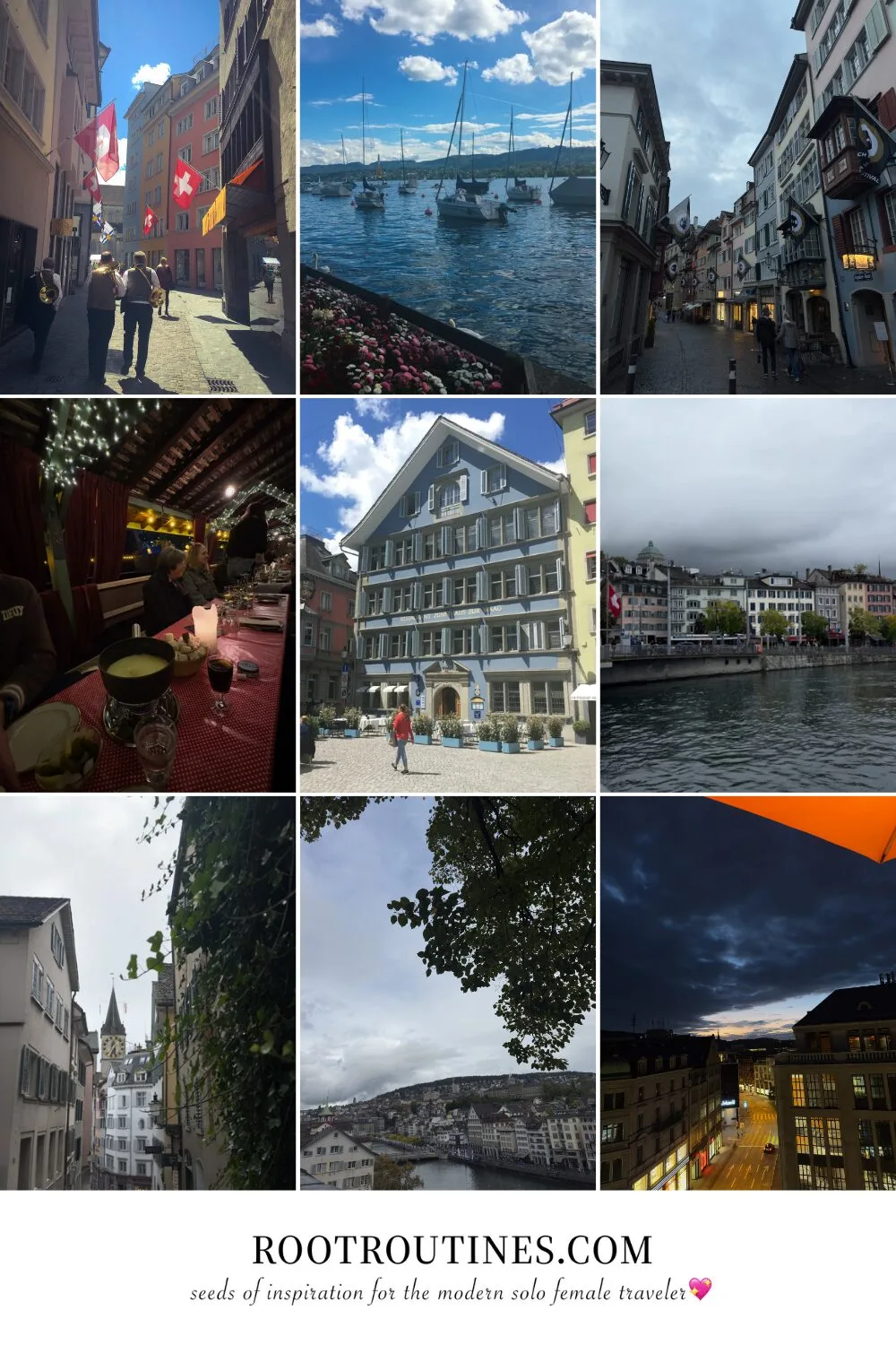 top solo female travel destinations europe zürich