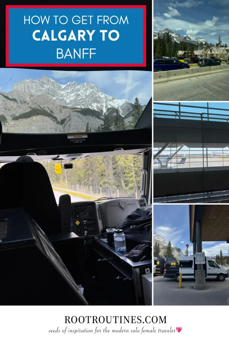 how to get from calgary airport to banff without a car