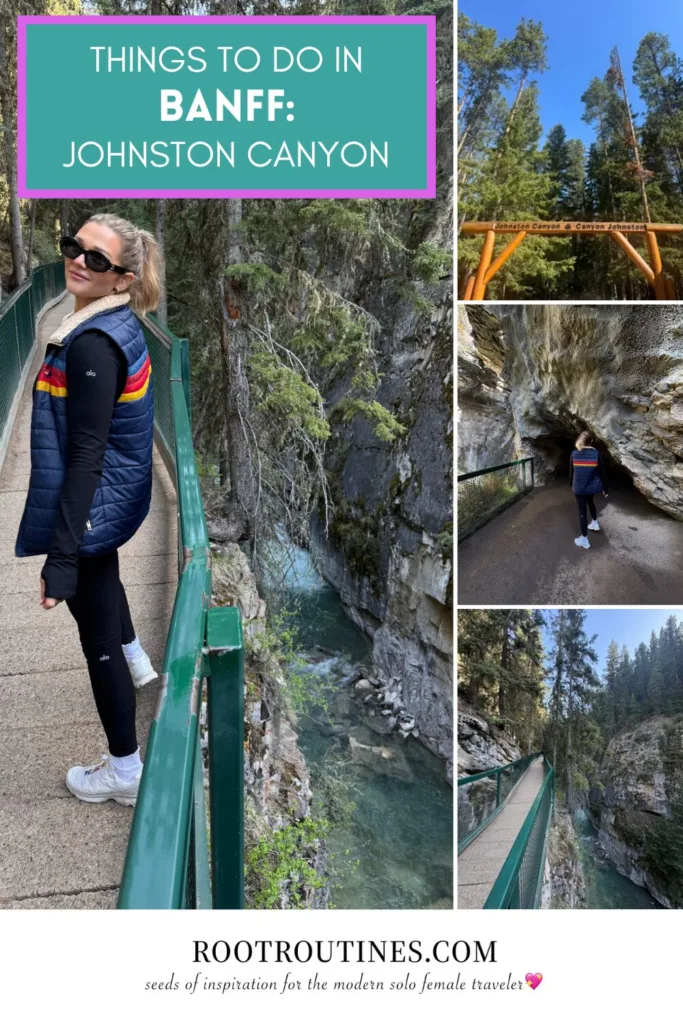 things to do in banff canada JOHNSTON CANYON hike upper falls