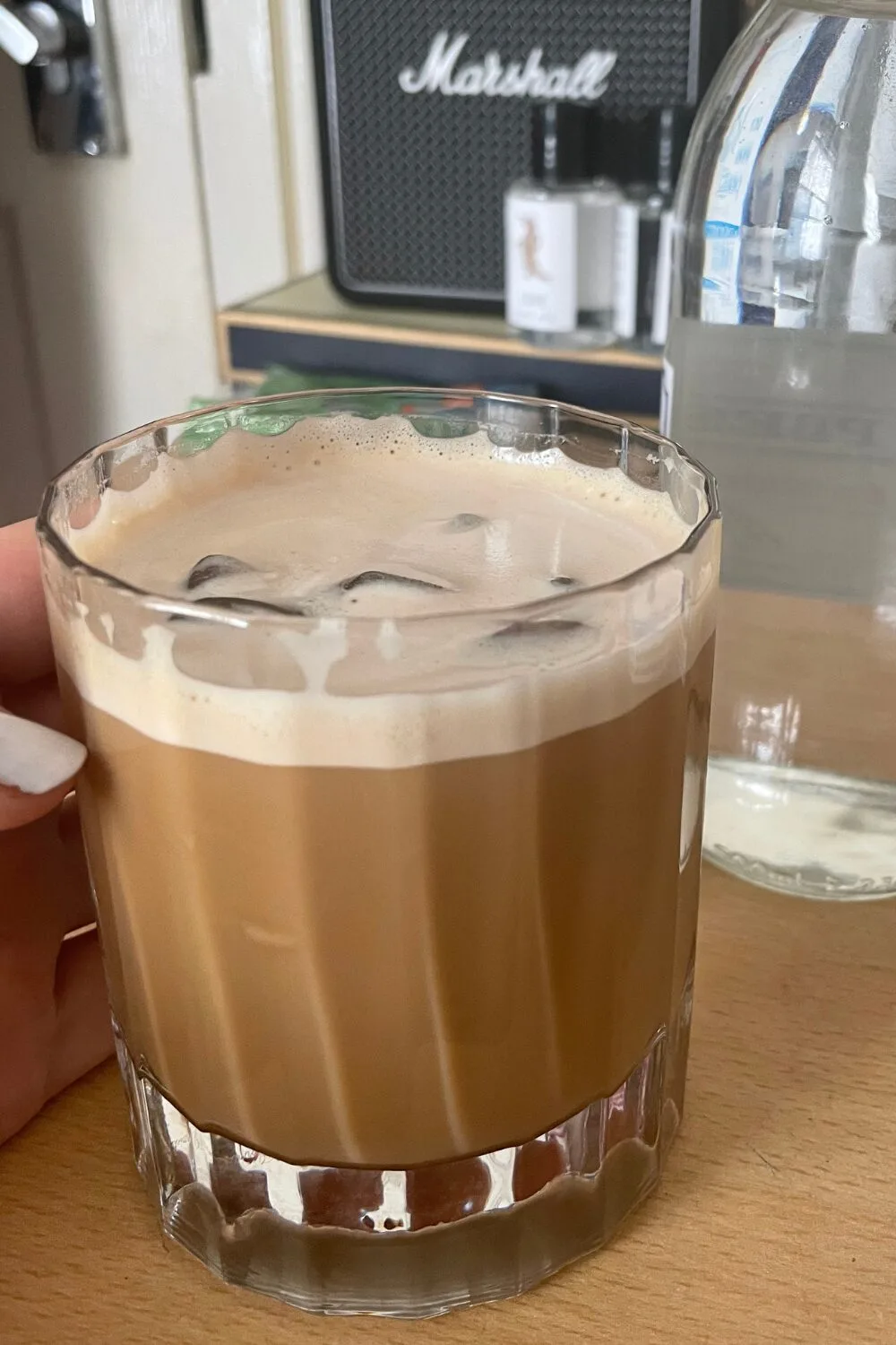 Iced Hojicha Latte