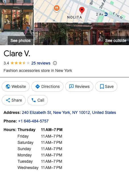 Clare V. (Nolita) 
