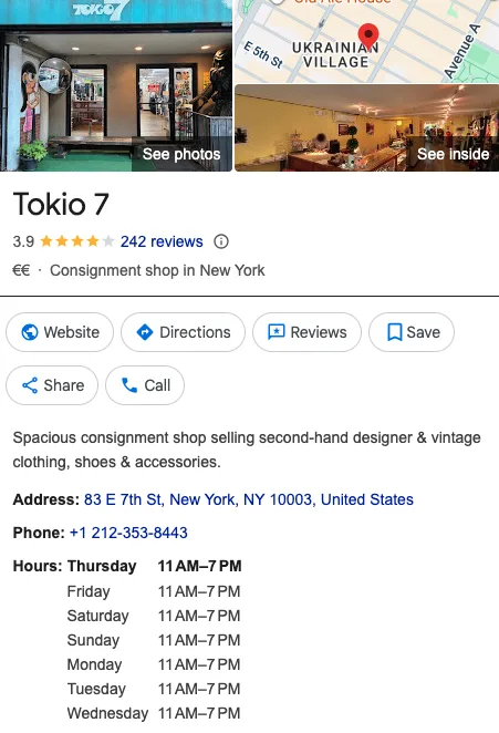 Tokio 7 (East Village) 