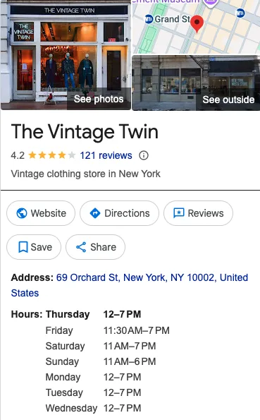 Vintage Twin (Lower East Side) 