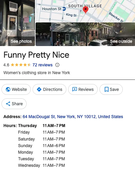 Funny Pretty Nice (Lower East Side) 