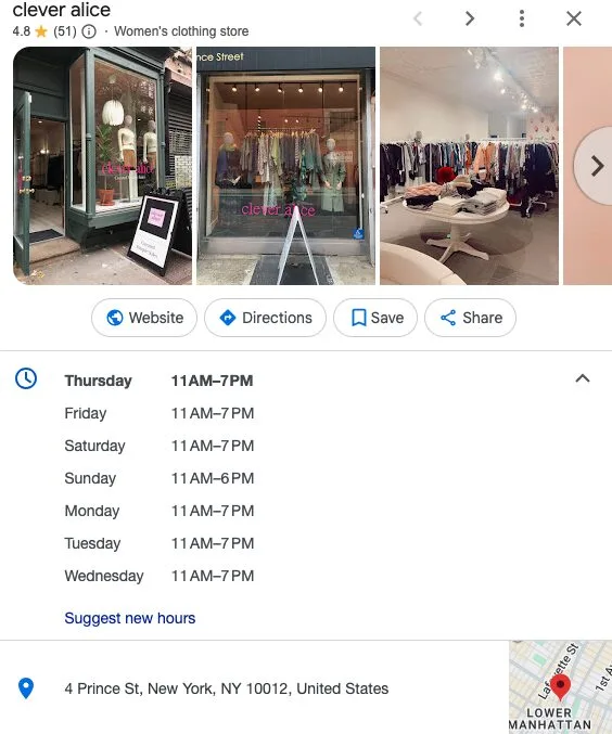 Clever Alice (NoLita & West Village) 