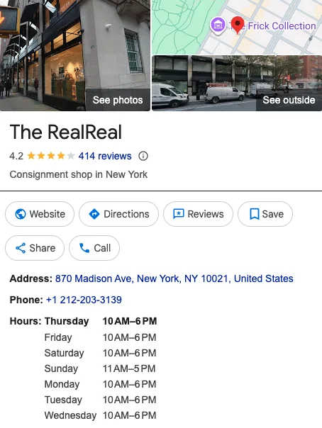 The RealReal (Upper East Side) 